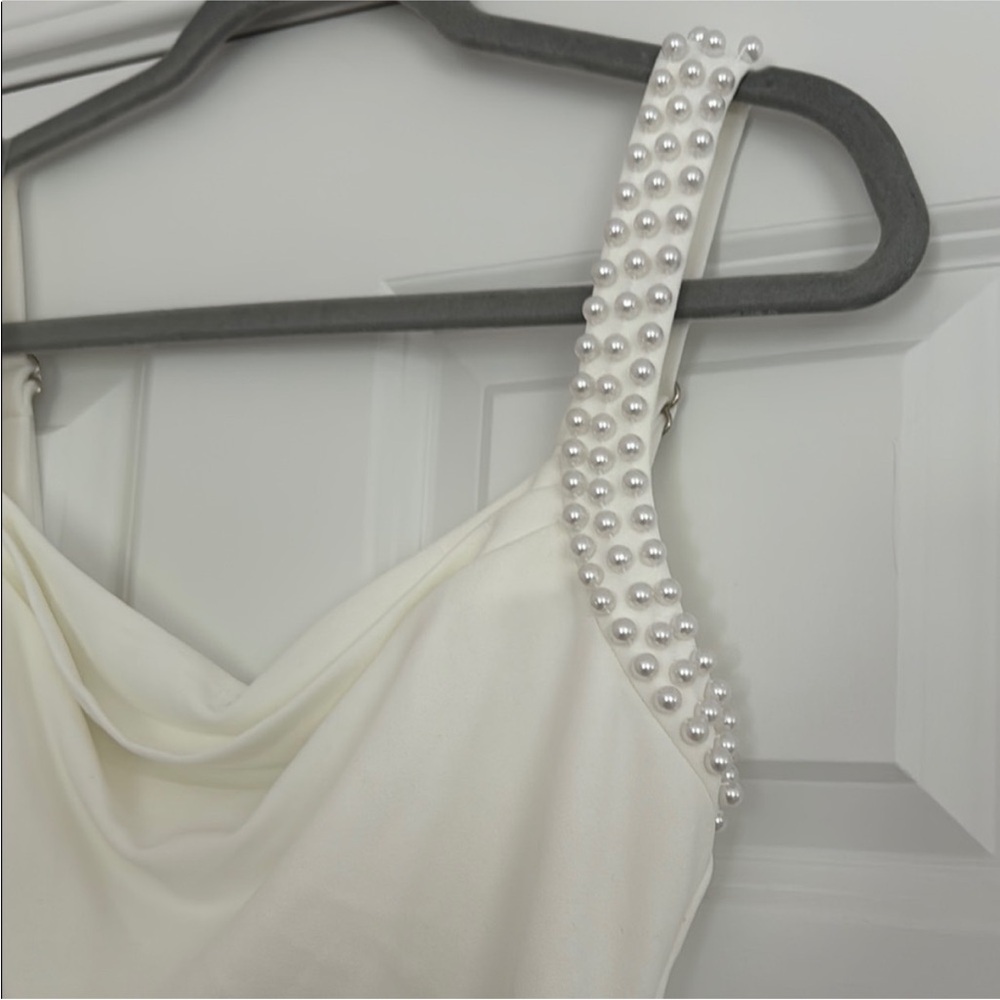 Oh Hello - SALENA PEARL DETAIL BODYCON MIDI DRESS - Medium - Picture 3 of 3